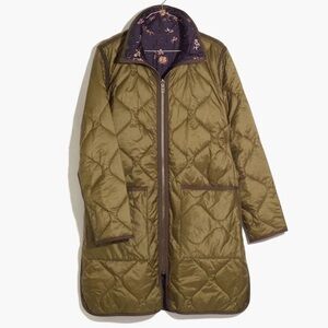 Madewell Reversible Quilted Liner Jacket in Forest Floral - Small